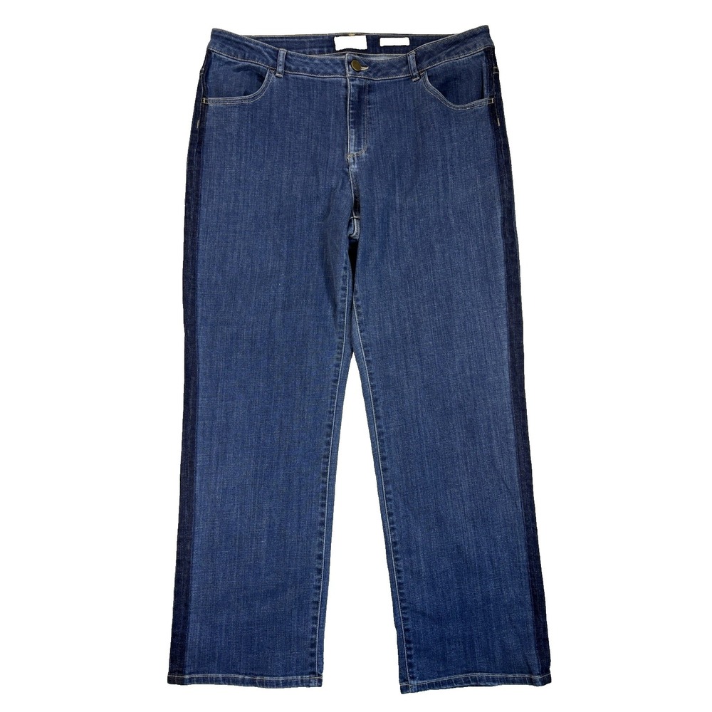 LOGO Lori Goldstein Women's 16 Sexy Boyfriend Jeans Classic Essential Everyday